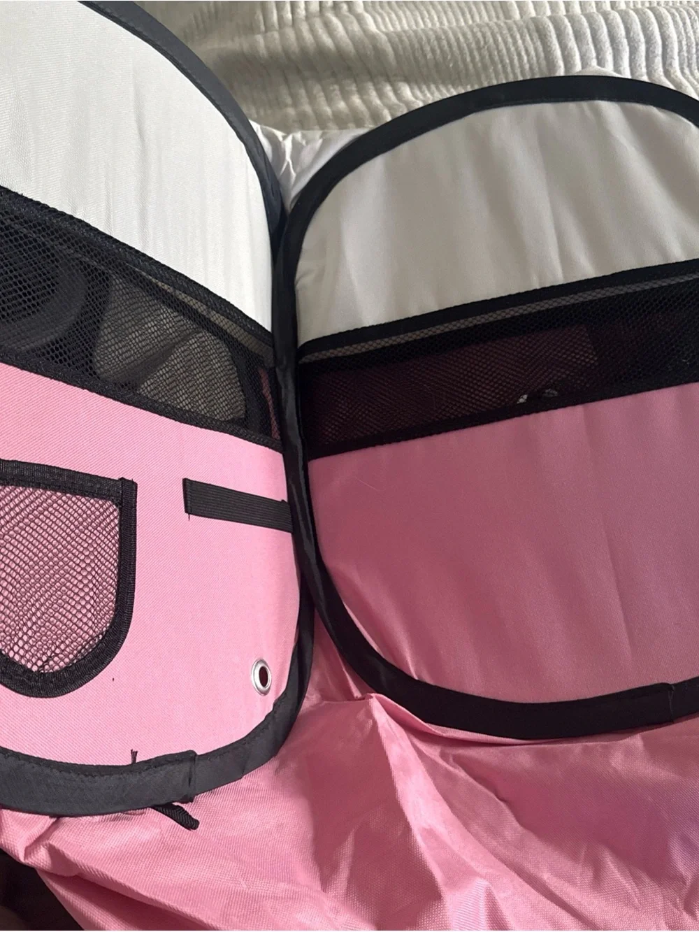Pet Maker Portable Puppy Playpen - Small Pop-Up to 25lbs PINK